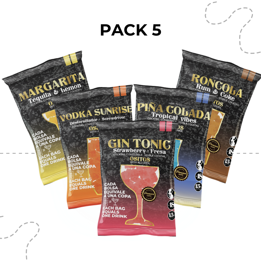 Pack 5 bolsas 🐻🍸✨ ✨