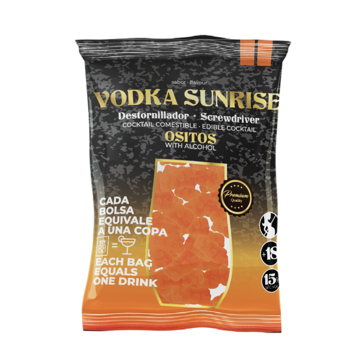 Bolsa Vodka Sunrise 🍊🍊🍊