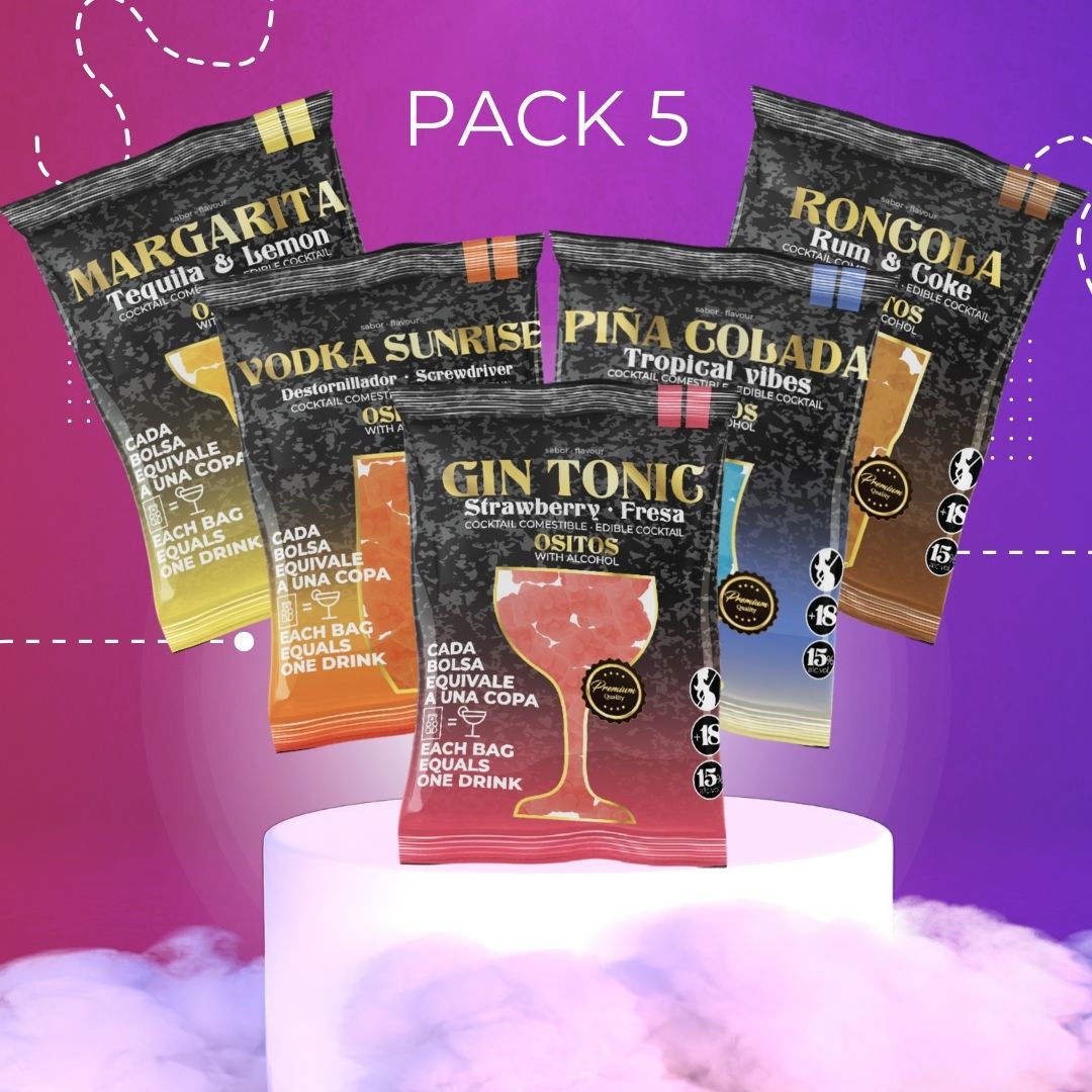 Pack 5 bolsas 🐻🍸✨ ✨