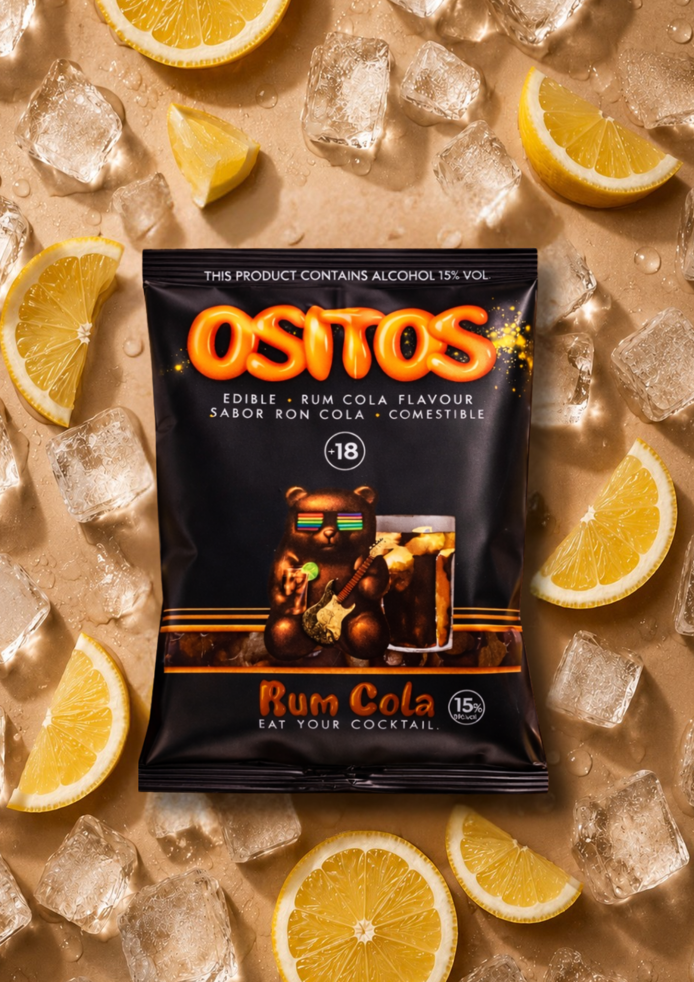 Bolsita Ron Cola Ositos — cubata preparado al 15% de alcohol