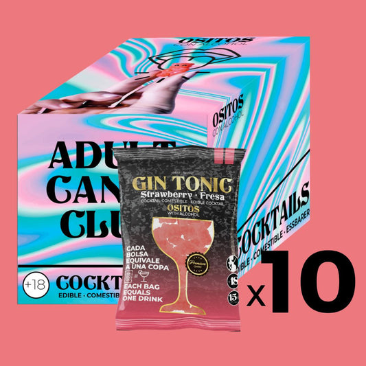 Caja 10 GIN TONIC FRESA Autoexpositora